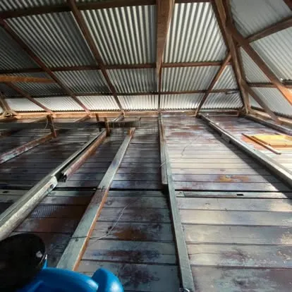 Ceiling Cavity & Gutter Cleaning before example 2