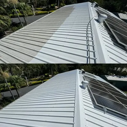 Building exterior pressure cleaned by Wrightway Pressure Cleaning